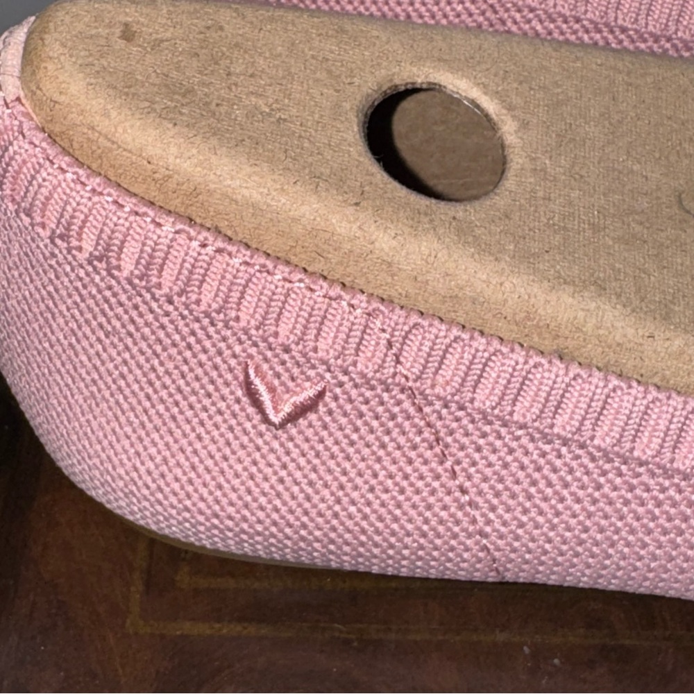 New Vivaia Flats Pink 9.5 Women’s Shoe Knit Casual Luxury - Picture 4 of 7